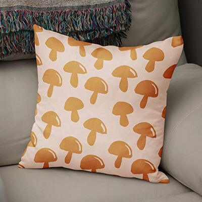 Bonamaison dekorativt kuddöverdrag orange och vitt, överdrag till prydnadskudde, heminredning kuddfodral för vardagsrum, soffa, sovrum, storlek: 43 x 43 cm designad och tillverkad i Turkiet Bonamaison dekorativt kuddöverdrag orange och vitt, överdrag till prydnadskudde, heminredning kuddfodral för vardagsrum, soffa, sovrum, storlek: 43 x 43 cm designad och tillverkad i Turkiet