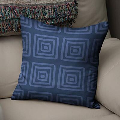 Bonamaison dekorativt kuddöverdrag blå, överdrag till prydnadskudde, heminredning kuddfodral för vardagsrum, soffa, sovrum, storlek: 43 x 43 cm – designad och tillverkad i Turkiet Bonamaison dekorativt kuddöverdrag blå, överdrag till prydnadskudde, heminredning kuddfodral för vardagsrum, soffa, sovrum, storlek: 43 x 43 cm – designad och tillverkad i Turkiet
