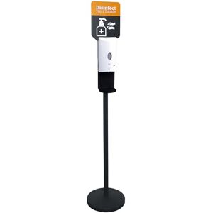 APS 98250 Desinfektionsställ/desinfektionsmedelsdispenser Metall, svart, 32 cm diameter, 163 cm höjd APS 98250 Desinfektionsställ/desinfektionsmedelsdispenser Metall, svart, 32 cm diameter, 163 cm höjd