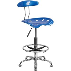 Flash Furniture - Zeichenhocker Edelstahl hellblau - Stool Flash Furniture - Zeichenhocker Edelstahl hellblau - Stool