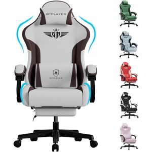 GTPLAYER Ergonomisk spelstol i tekniskt tyg med svankstöd, datorstol med förlängt ryggstöd, stöder upp till 150 kg, brun GTPLAYER Ergonomisk spelstol i tekniskt tyg med svankstöd, datorstol med förlängt ryggstöd, stöder upp till 150 kg, brun