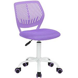 FurnitureR Modern justerbar design dator säte skrivbord vridbar armlösa barn studierum hem kontor task stol, lila, plast, 38,5 cm x 40 cm x 75–87 cm FurnitureR Modern justerbar design dator säte skrivbord vridbar armlösa barn studierum hem kontor task stol, lila, plast, 38,5 cm x 40 cm x 75–87 cm