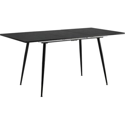 39F FURNITURE DREAM Mesa extensible Madera Negra y Patas de Metal y Dorado para cocina, komedi salón, MDF, svart, 120–160 x 80 x 75 cm 39F FURNITURE DREAM Mesa extensible Madera Negra y Patas de Metal y Dorado para cocina, komedi salón, MDF, svart, 120–160 x 80 x 75 cm