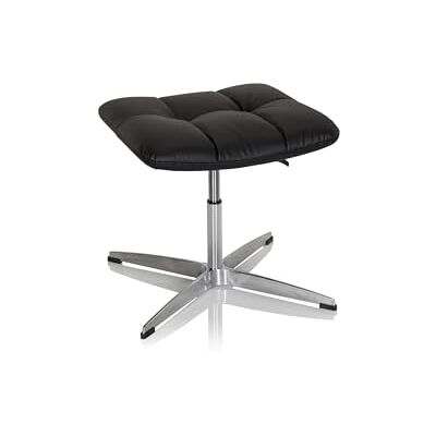 hjh OFFICE 671007 kontorsstol SARANTO Pall konstläder Stilren pall i retro-design, Går att använda till det mesta, Klädsel av högkvalitativt tyg, Justerbar höjd, Designerfotkryss i rostfritt stål hjh OFFICE 671007 kontorsstol SARANTO Pall konstläder Stilren pall i retro-design, Går att använda till det mesta, Klädsel av högkvalitativt tyg, Justerbar höjd, Designerfotkryss i rostfritt stål
