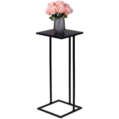 ArtiCasa sidobord – metall och MDF – 75 x 33 x 33 cm – sängbord – soffbord – växtstativ – soffbord – laptopbord – svart ArtiCasa sidobord – metall och MDF – 75 x 33 x 33 cm – sängbord – soffbord – växtstativ – soffbord – laptopbord – svart