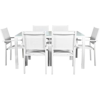 Alexandra House Living Bordsset med stolar 7 delar Alexandra House Living Bordsset med stolar 7 delar