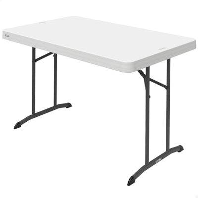 AKTIVE LIFETIME 92211 vitt hopfällbart bord, bordsskiva 122 x 76 cm, höjd 74 cm, högdensitetspolyeten, UV-skydd, vattentät, vikbara metallben, användning inomhus och utomhus AKTIVE LIFETIME 92211 vitt hopfällbart bord, bordsskiva 122 x 76 cm, höjd 74 cm, högdensitetspolyeten, UV-skydd, vattentät, vikbara metallben, användning inomhus och utomhus