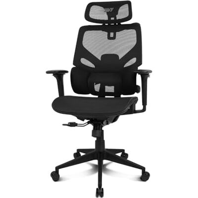 DRIFT GAMING DRAIR400 Professionell spelstol, förstärkt polymernät, 4D justerbara vadderade armstöd, klass 4 kolv, vridbar, lutningsbar, justerbar, svart. DRIFT GAMING DRAIR400 Professionell spelstol, förstärkt polymernät, 4D justerbara vadderade armstöd, klass 4 kolv, vridbar, lutningsbar, justerbar, svart.