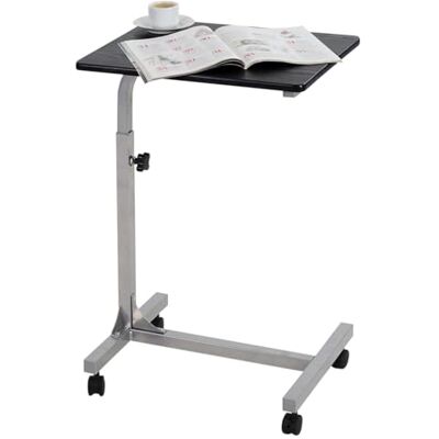 MEUBLE COSY Laptop sängbord justerbar höjd sofftå med 4 låsbara hjul PC-stativ för vardagsrum, kontor, sovrum, kontor, metall, svart, 48 x 37 x 79 cm MEUBLE COSY Laptop sängbord justerbar höjd sofftå med 4 låsbara hjul PC-stativ för vardagsrum, kontor, sovrum, kontor, metall, svart, 48 x 37 x 79 cm