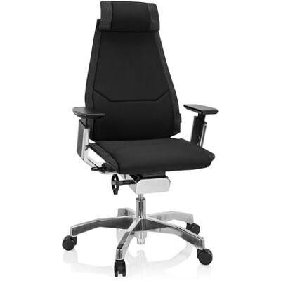hjh OFFICE 652848 professionell kontorsstol GENIDIA PRO tyg/velour svart högkvalitativ kontorsstol, individuellt justerbar, ergonomisk hjh OFFICE 652848 professionell kontorsstol GENIDIA PRO tyg/velour svart högkvalitativ kontorsstol, individuellt justerbar, ergonomisk