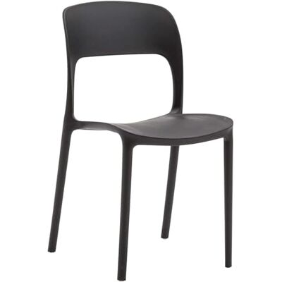 KONTE.DESIGN Fashion Commerce Set med 4 stolar i Polypropylen, Svart, 45x41x83.5 cm KONTE.DESIGN Fashion Commerce Set med 4 stolar i Polypropylen, Svart, 45x41x83.5 cm