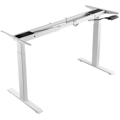 VEVOR Skrivbordsstativ med dubbelmotor, justerbar höjd 70–117 cm och längd 110–178 cm, elektriskt justerbart bordsstativ, ergonomisk gör-det-själv-arbetsplatsbas (endast vit ram) VEVOR Skrivbordsstativ med dubbelmotor, justerbar höjd 70–117 cm och längd 110–178 cm, elektriskt justerbart bordsstativ, ergonomisk gör-det-själv-arbetsplatsbas (endast vit ram)