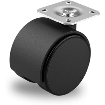 ECOVELO Rollhjulsset Ø 30 mm svart utan broms för möbler med stålplatta tillverkad av hårdplast bromsfri perfekt för kontorsstolar eller låga bord (1 st) ECOVELO Rollhjulsset Ø 30 mm svart utan broms för möbler med stålplatta tillverkad av hårdplast bromsfri perfekt för kontorsstolar eller låga bord (1 st)