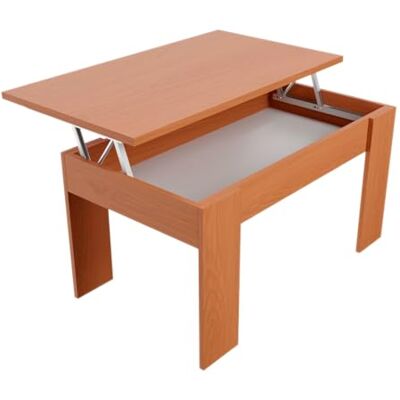 DUÉRMETE ONLINE Valnöt, höjbart soffbord, vardagsrum eller matsalsbord, färgfinish, mått: 90 cm (bredd) x 50 cm (våg) x 46–57 cm (H) trä, 90 x 50 x 46/57 cm DUÉRMETE ONLINE Valnöt, höjbart soffbord, vardagsrum eller matsalsbord, färgfinish, mått: 90 cm (bredd) x 50 cm (våg) x 46–57 cm (H) trä, 90 x 50 x 46/57 cm