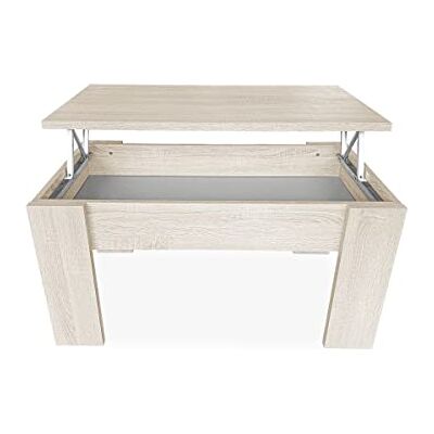 Somnia Descanso Upphöjt soffbord, vardagsrum eller matbord, finish i Cambria-färg, mått: 90 cm (bredd) x 50 cm (höjd) x 46–57 cm (H) Somnia Descanso Upphöjt soffbord, vardagsrum eller matbord, finish i Cambria-färg, mått: 90 cm (bredd) x 50 cm (höjd) x 46–57 cm (H)