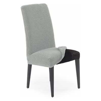 SOFASKINS ® PackX2 matstolsöverdrag, superstretchigt överdrag för matstolar, exklusiv design, andningsbar och hållbar, lätt att installera stolsöverdrag med ryggstöd. Mått 40–60 cm. Ljusgrå SOFASKINS ® PackX2 matstolsöverdrag, superstretchigt överdrag för matstolar, exklusiv design, andningsbar och hållbar, lätt att installera stolsöverdrag med ryggstöd. Mått 40–60 cm. Ljusgrå