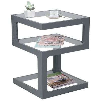 ASPECT FURNITURE - Rossini - Tre-nivåer - Grå - Sidobord ASPECT FURNITURE - Rossini - Tre-nivåer - Grå - Sidobord