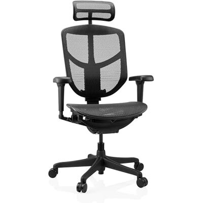 hjh OFFICE Professionell Kontorsstol Enjoy Ultra Gen2 – Ergonomisk Snurrstol Med Ventilerande Mesh, Höjdjusterbart Nackstöd Och Ryggstöd, Svart hjh OFFICE Professionell Kontorsstol Enjoy Ultra Gen2 – Ergonomisk Snurrstol Med Ventilerande Mesh, Höjdjusterbart Nackstöd Och Ryggstöd, Svart