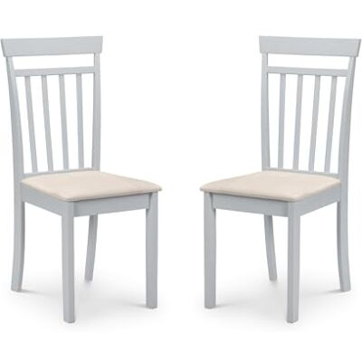 Julian Bowen Set med 2 Coast Grey matstolar Julian Bowen Set med 2 Coast Grey matstolar