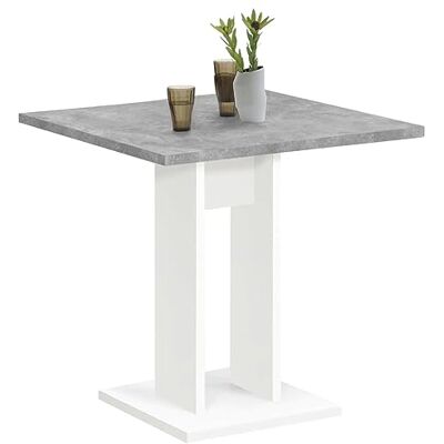 FMD Möbel möbler, 668-001E bandol 1 matbord, spånskiva, vit/betong LA, mått 70,0 x 70,0 x 75,0 cm (BHT) FMD Möbel möbler, 668-001E bandol 1 matbord, spånskiva, vit/betong LA, mått 70,0 x 70,0 x 75,0 cm (BHT)