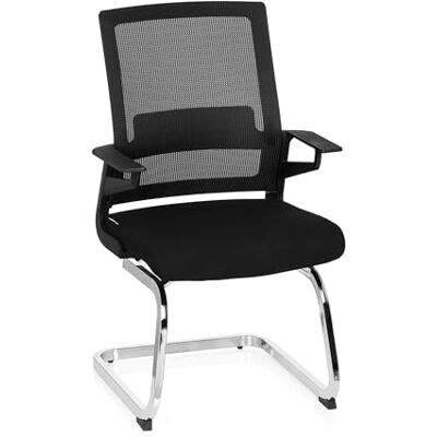 hjh OFFICE 732060 besökarstol INVENTOR V Modern besöksstol med fräsch design, Ergonomiskt ryggstöd med svankstöd, Ryggstöd i mesh som andas, Robust ram i förkromat stål hjh OFFICE 732060 besökarstol INVENTOR V Modern besöksstol med fräsch design, Ergonomiskt ryggstöd med svankstöd, Ryggstöd i mesh som andas, Robust ram i förkromat stål