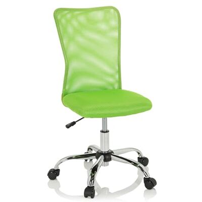 hjh OFFICE 691019 Snurrstol för barn KIDDY NET I Grön, Ergonomiskt ryggstöd, Designkontorsstol som växer med barnet, Klädsel av luftkonditionerat meshtyg hjh OFFICE 691019 Snurrstol för barn KIDDY NET I Grön, Ergonomiskt ryggstöd, Designkontorsstol som växer med barnet, Klädsel av luftkonditionerat meshtyg
