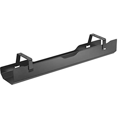 conecto Kabelhållare för skrivbord, kabelhantering med montering under bord, svart, SA-CC50880 conecto Kabelhållare för skrivbord, kabelhantering med montering under bord, svart, SA-CC50880