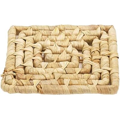 HOME DECO FACTORY , KA6355, flätad Trivet 15 cm (6 tum) – elegant och praktisk serveringstillbehör för bord – perfekt för heta diskar – naturlig design – beige HOME DECO FACTORY , KA6355, flätad Trivet 15 cm (6 tum) – elegant och praktisk serveringstillbehör för bord – perfekt för heta diskar – naturlig design – beige