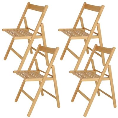 Aranaz S.L. MANUFACTURAS DE LA MADERA Hopfällbar stol, bokträ, olja, 43 x 47 x 79 Aranaz S.L. MANUFACTURAS DE LA MADERA Hopfällbar stol, bokträ, olja, 43 x 47 x 79