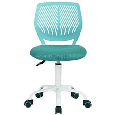 MEUBLE COSY Ergonomisk kontorsstol, svängbar sits, höjdjusterbar, datorstol utan armstöd, för fjärrarbete, arbetsrum och sovrum, turkos MEUBLE COSY Ergonomisk kontorsstol, svängbar sits, höjdjusterbar, datorstol utan armstöd, för fjärrarbete, arbetsrum och sovrum, turkos