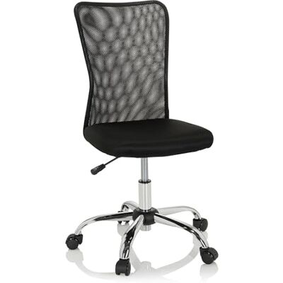 hjh OFFICE 691015 Snurrstol för barn KIDDY NET I Svart, Ergonomiskt ryggstöd, Designkontorsstol som växer med barnet, Klädsel av luftkonditionerat meshtyg hjh OFFICE 691015 Snurrstol för barn KIDDY NET I Svart, Ergonomiskt ryggstöd, Designkontorsstol som växer med barnet, Klädsel av luftkonditionerat meshtyg