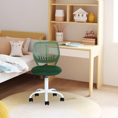FurnitureR Barnstol, skrivbord, justerbar höjd, färgglad ergonomisk ungdomsstol med ryggstöd och armstöd, barnstol med 5 hjul, för barn 3–10 år, maximal belastning 100 kg FurnitureR Barnstol, skrivbord, justerbar höjd, färgglad ergonomisk ungdomsstol med ryggstöd och armstöd, barnstol med 5 hjul, för barn 3–10 år, maximal belastning 100 kg