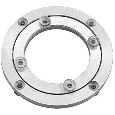 Besimple Aluminiumlegering skivspelare lager, slitstark svängbar skivspelare lat Susan roterande lager skivspelare runt matbord slät svängbar platta hårdvara, 10 cm Besimple Aluminiumlegering skivspelare lager, slitstark svängbar skivspelare lat Susan roterande lager skivspelare runt matbord slät svängbar platta hårdvara, 10 cm
