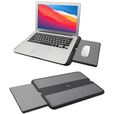 MAX SMART Bärbar laptop knädyna, laptop-skrivbord med infällbar musbricka, halkfritt värmeskydd notebook datorstativ bord, arbetsstation för hem, kontor, vilstol, affärer och resor MAX SMART Bärbar laptop knädyna, laptop-skrivbord med infällbar musbricka, halkfritt värmeskydd notebook datorstativ bord, arbetsstation för hem, kontor, vilstol, affärer och resor