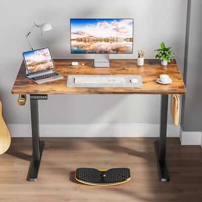 NEWBULIG Stående datorskrivbord, kontor höjdjusterbart bord, lyftplattform för gaming, arbetsrum, klassrum, konferensrum, trä metall NEWBULIG Stående datorskrivbord, kontor höjdjusterbart bord, lyftplattform för gaming, arbetsrum, klassrum, konferensrum, trä metall