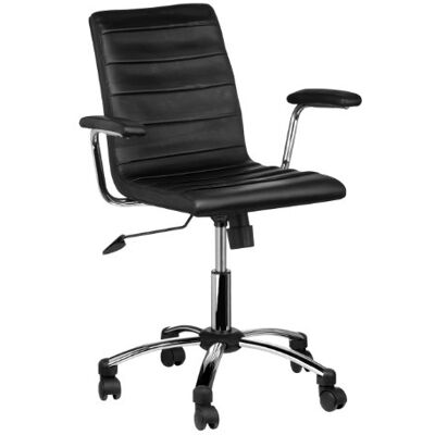 Premier Housewares kontorsstol med armar, 91 x 61 x 57 cm – svart Premier Housewares kontorsstol med armar, 91 x 61 x 57 cm – svart