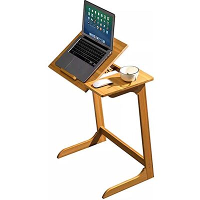 BAKAJI Skrivbord Arbetsbord Dörr Pc Bamboo Trä Soffbord Soffa Trä Bordsskiva MDF Hus Kontor Design Modern 60 x 35 x 67 cm (Design 2) BAKAJI Skrivbord Arbetsbord Dörr Pc Bamboo Trä Soffbord Soffa Trä Bordsskiva MDF Hus Kontor Design Modern 60 x 35 x 67 cm (Design 2)