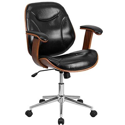 Flash Furniture - Executive Leather Chair - Svart - Chair Flash Furniture - Executive Leather Chair - Svart - Chair