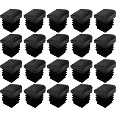 cyclingcolors 20 x fyrkantiga plastlutande lock för ben stolar inlägg möbelbord trädgård kontor svart, 20 x 20 mm cyclingcolors 20 x fyrkantiga plastlutande lock för ben stolar inlägg möbelbord trädgård kontor svart, 20 x 20 mm