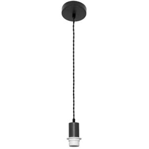 Zarivy E27 hängande lampa, svart, mått 10 x 10 cm, perfekt som dekorativ belysning i hem och kontor. Zarivy E27 hängande lampa, svart, mått 10 x 10 cm, perfekt som dekorativ belysning i hem och kontor.
