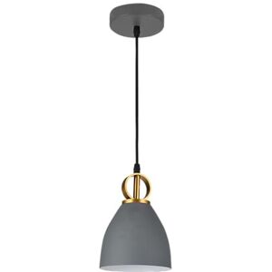 GTV – Taklampa KERALA Hängande lampa Ø 16 cm vardagsrum matbord matrum E27 Taklampa för vardagsrum, kök, matsal lampskärm av metall grå GTV – Taklampa KERALA Hängande lampa Ø 16 cm vardagsrum matbord matrum E27 Taklampa för vardagsrum, kök, matsal lampskärm av metall grå
