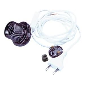 Rayher 2302202 lampsockel E27, omonterad, 180 cm, kabel, med två Rayher 2302202 lampsockel E27, omonterad, 180 cm, kabel, med två