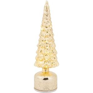 Cosy & Trendy Cosy Home Julgranslampa i Glas, LED, Guld, 11X11Xh34 Cm, Exklusive 3 AAA-batterier Cosy & Trendy Cosy Home Julgranslampa i Glas, LED, Guld, 11X11Xh34 Cm, Exklusive 3 AAA-batterier