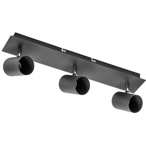 GTV – taklampa Vento modern belysning för kontor, lägenheter och rum Taklampor 3 x GU10 rund svart GTV – taklampa Vento modern belysning för kontor, lägenheter och rum Taklampor 3 x GU10 rund svart