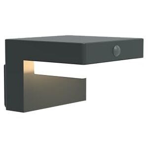 BOLD LED-solcellslampa för väggmontering med rörelsesensor (IP44-certifierad, 100° detekteringsvinkel, 55 timmars driftstid/220 rörelsedetekteringar, 2-i-1-laddningsalternativ) – Gun Grey BOLD LED-solcellslampa för väggmontering med rörelsesensor (IP44-certifierad, 100° detekteringsvinkel, 55 timmars driftstid/220 rörelsedetekteringar, 2-i-1-laddningsalternativ) – Gun Grey