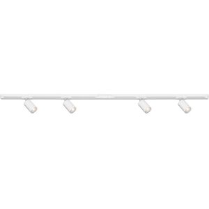 BRILONER Skensystem startset, 4 x GU10 vridbara spotlights, expanderbart takskensystem, takskena, spotlight, spotlight, 1,5 m, vit BRILONER Skensystem startset, 4 x GU10 vridbara spotlights, expanderbart takskensystem, takskena, spotlight, spotlight, 1,5 m, vit