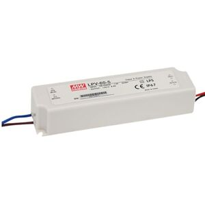 MEAN WELL LED-strömförsörjning 60 W 12 V 5 A ; MeanWell, LPV-60-12; växelströmförsörjning MEAN WELL LED-strömförsörjning 60 W 12 V 5 A ; MeanWell, LPV-60-12; växelströmförsörjning