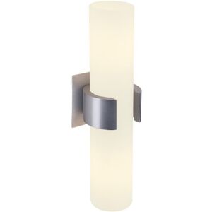SLV DENA 2 Vägglampa - Satinsk Glass, Aluminium, 2xE14 Max 40W SLV DENA 2 Vägglampa - Satinsk Glass, Aluminium, 2xE14 Max 40W
