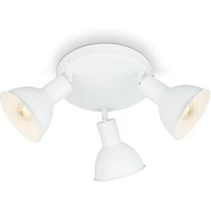 BRILONER Leuchten – retro taklampa, 3-ljuskällor, takspotlight E14, justerbar, vit, 190 x 140 mm, 2674-036 BRILONER Leuchten – retro taklampa, 3-ljuskällor, takspotlight E14, justerbar, vit, 190 x 140 mm, 2674-036