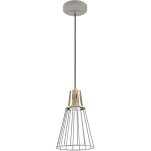 GTV KALIOPE-pendel, taklampa, 8143, AC220-240V, 50/60Hz, 1 x E27, max. 40 W, IP20, diameter 18 cm, enkel, grå/guld GTV KALIOPE-pendel, taklampa, 8143, AC220-240V, 50/60Hz, 1 x E27, max. 40 W, IP20, diameter 18 cm, enkel, grå/guld